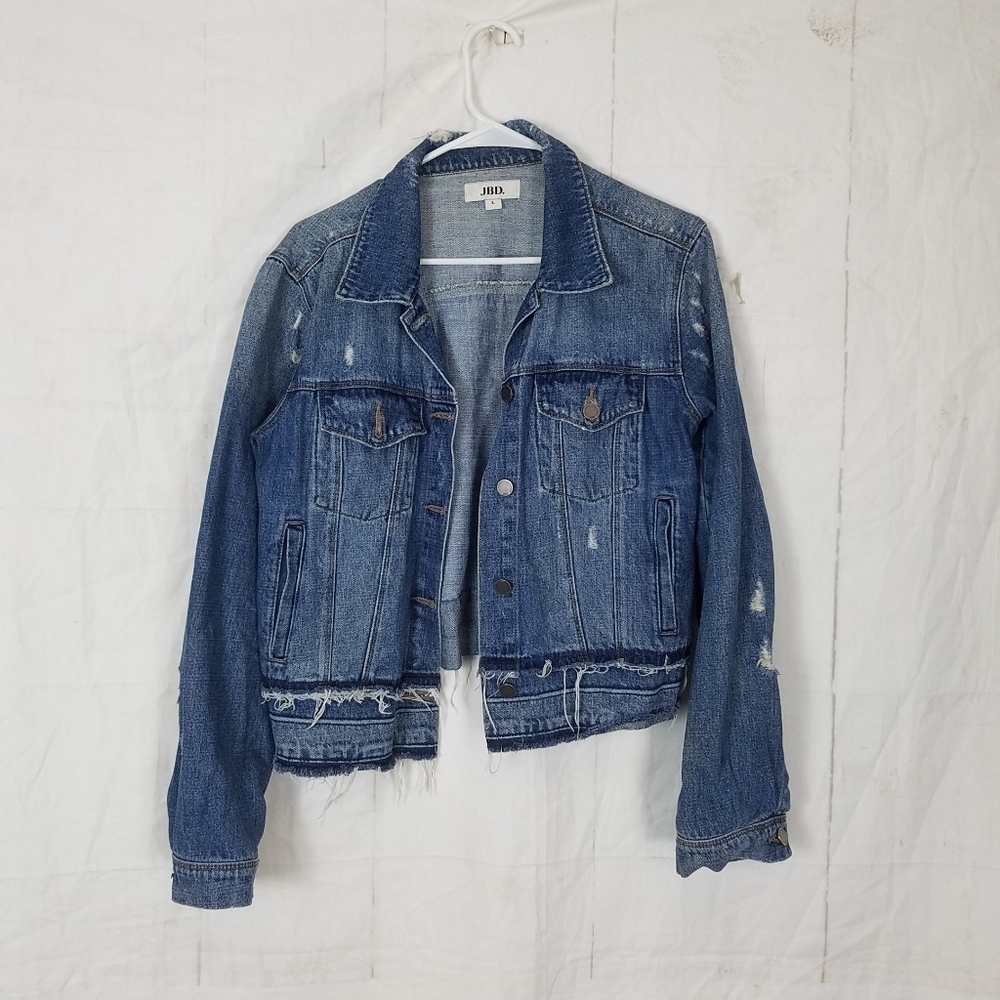 J.b.d distressed jean jacket
